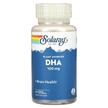 Фото товару Solaray, DHA Plant Sourced 100 mg, ДГК, 60 Vegan капсул