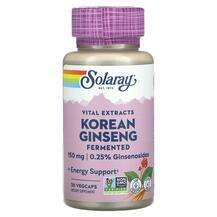 Solaray, Vital Extracts Fermented Korean Ginseng 150 mg, Женьш...
