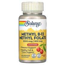 Solaray, Метил B-12 Метилфолат, Methyl B-12 Methyl Folate, 60 ...