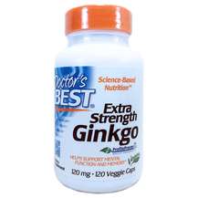 Doctor's Best, Extra Strength Ginkgo, Гінкго білоба 120 мг, 12...