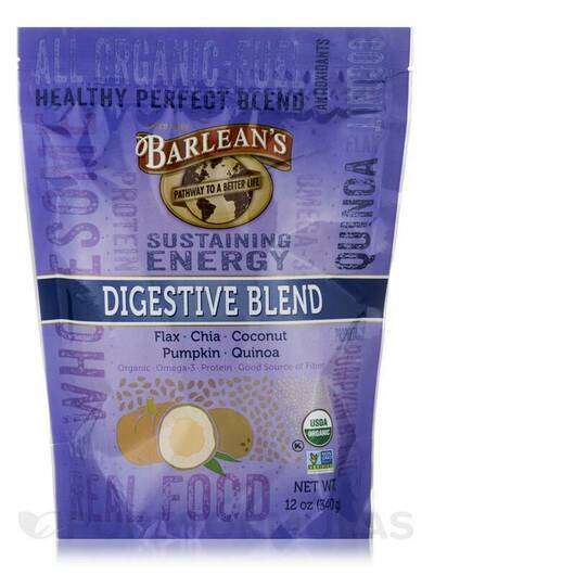 Основне фото товара Barlean's, Organic Digestive Blend Flax Chia Coconut Pumpkin &...