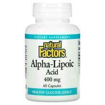 Natural Factors, Alpha-Lipoic Acid 400 mg, Альфа-ліпоєва кисло...