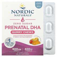 Nordic Naturals, Zero Sugar Prenatal DHA Strawberry Orange, 27...