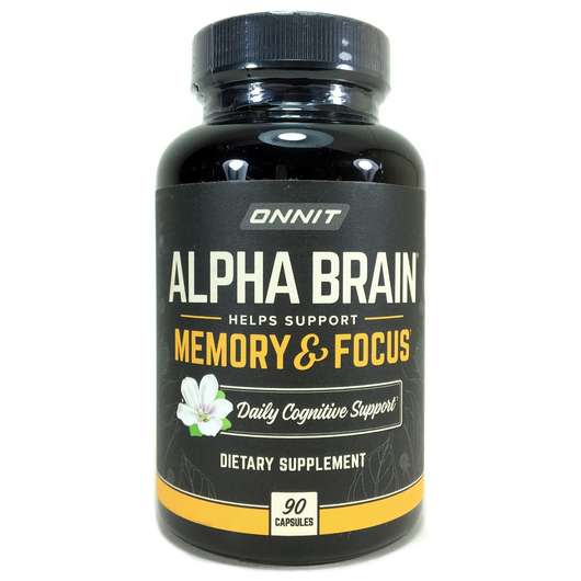 Основное фото товара Onnit, Альфа Бреин, Alpha Brain, 90 капсул