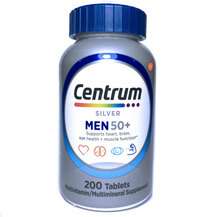 Centrum, Витамины для мужчин, Silver Men 50+, 200 таблеток