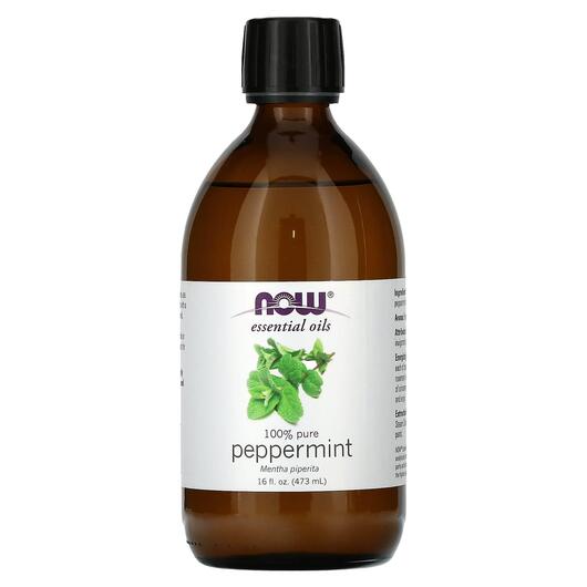 Основне фото товара Pure Essential Oil Peppermint Основне фото товара NOW Foods, Pure Essential Oil Peppermint, Ефірна олія, 473 мл