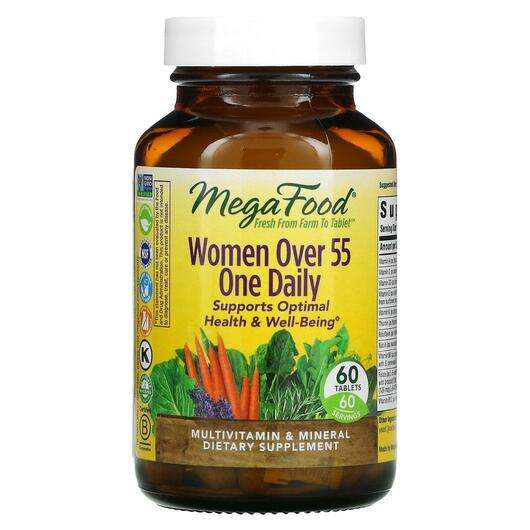Основне фото товара Mega Food, Women Over 55 One Daily, Мультивітаміни для жінок 5...
