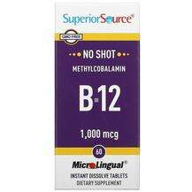 Витамин B12, Methylcobalamin B 12 1000 mcg, 60 мгновенно раств...