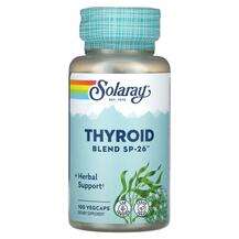 Solaray, Thyroid Blend SP-26, Підтримка щитовидної, 100 капсул