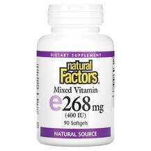 Natural Factors, Mixed Vitamin E 268 mg 400 IU, Вітамін E Токо...