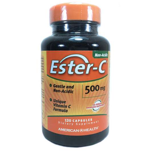 Основное фото товара American Health, Эстер-С 500 мг, Ester-C 500 mg, 120 капсул