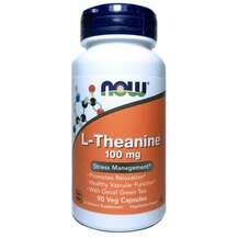 Now, L-Theanine 100 mg Capsules, L-Теанін 100 мг, 90 капсул