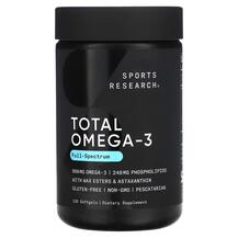 Total Omega-3 Омега 3 Sports Research 120 капсул