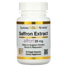 California Gold Nutrition, Шафран с Афроном 28 мг, Saffron Ext...