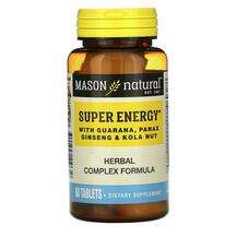 Mason, Super Energy with Guarana Panax Ginseng & Kola Nut,...