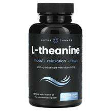 NutraChamps, L-Theanine 200 mg, L-Теанін, 60 капсул