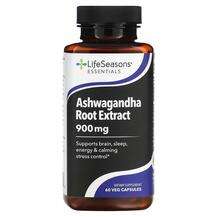 LifeSeasons, Ashwagandha Root Extract 900 mg, Ашваганда, 60 ка...