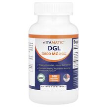 DGL Лакрица Vitamatic 200 капсул DGL Лакрица Vitamatic 200 капсул