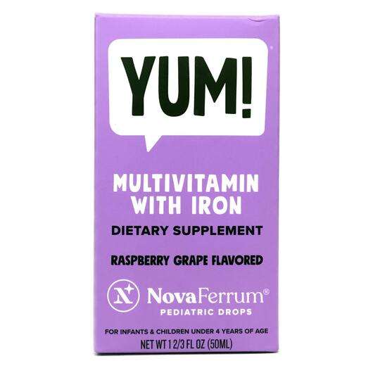 Основное фото товара NovaFerrum, Жидкое железо для младенцев, YUM! Multivitamin wit...