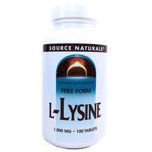 Фото товара L-Лізин 1000 мг L-Lysine 1000 mg 100 Source Naturals