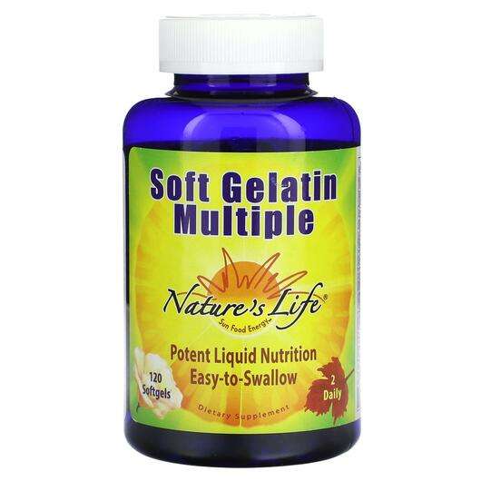 Основне фото товара Natures Life, Soft Gelatin Multiple, Желатин, 120 капсул