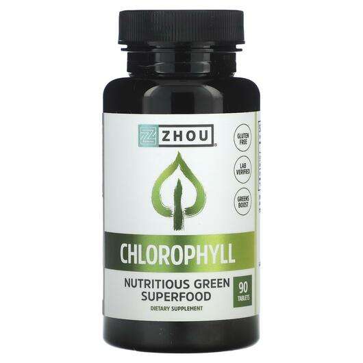 Основное фото товара Zhou Nutrition, Хлорофилл, Chlorophyll, 90 таблеток