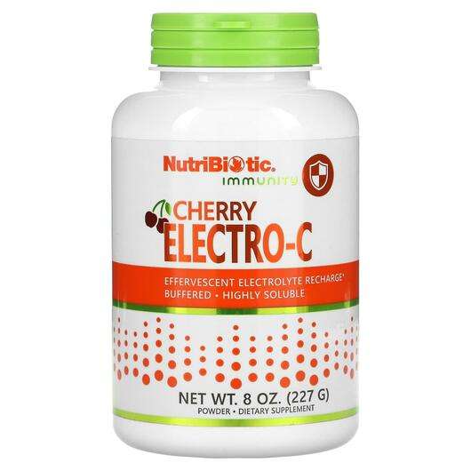 Основне фото товара NutriBiotic, Immunity Cherry Electro-C Powder, Вітамін C, 227 г