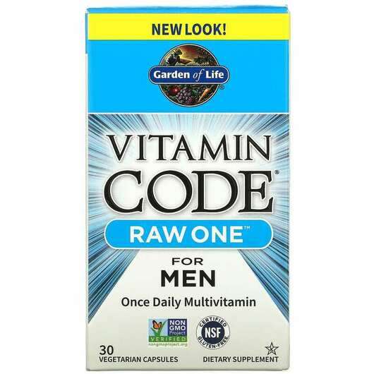 Основне фото товара Garden of Life, RAW One Multivitamin For Men, Мультивітаміни д...