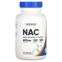 Nutricost, NAC N-ацетил-L-цистеин, NAC Vegan N-Acetyl L-Cystei...
