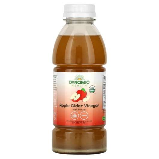 Основное фото товара Dynamic Health, Яблочный уксус, Apple Cider Vinegar, 473 мл