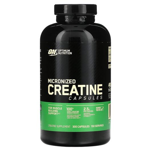 Основне фото товара Optimum Nutrition, Micronized Creatine, Креатин, 300 капсул