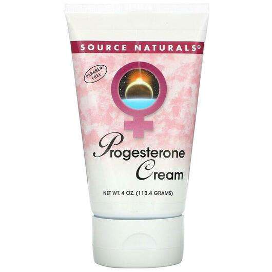 Основне фото товара Source Naturals, Natural Progesterone Cream, Прогестерон Крем,...