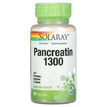 Solaray, Панкреатин 1300 мг, Pancreatin 1300, 90 капсул