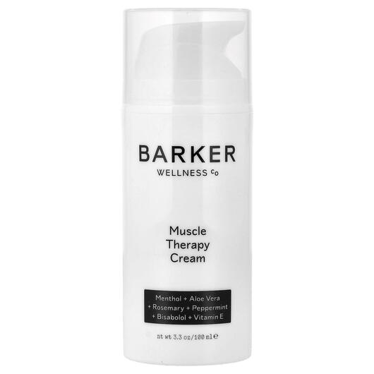 Основное фото товара Barker Wellness Co, Крем, Muscle Therapy Cream, 100 мл
