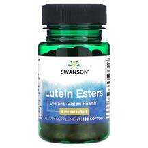 Swanson, Lutein Esters 6 mg, Лютеїн, 100 капсул