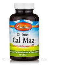 Chelated Cal-Mag Кальций Магний Carlson 60 таблеток