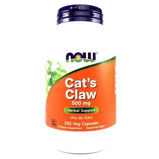 Основне фото товара Now, Cats Claw 500 mg, Котячий кіготь 500 мг, 250 капсул