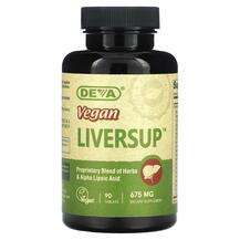 Deva, Поддержка печени, Vegan Liversup 675 mg, 90 таблеток