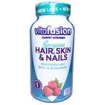 VitaFusion, Gorgeous Hair Skin & Nails Multivitamin Raspbe...