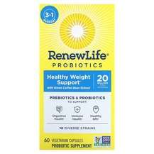 Renew Life, Probiotics Healthy Weight Support, Пробіотики, 60 ...