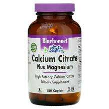 Bluebonnet, Кальций Магний, Calcium Citrate Plus Magnesium, 18...