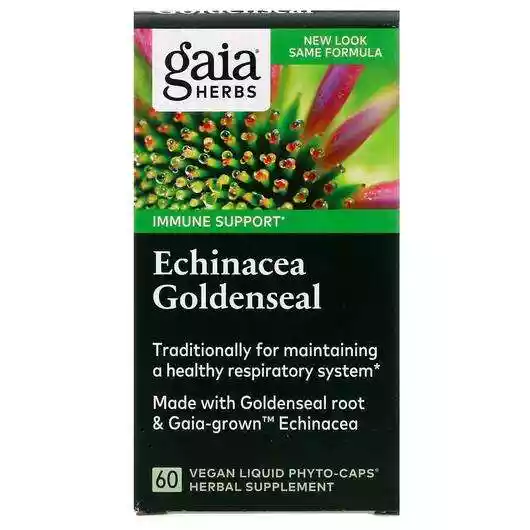 Основное фото товара Gaia Herbs, Эхинацея и Желтокорень, Echinacea Goldenseal, 60 к...