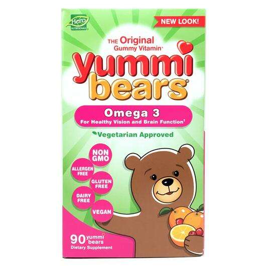 Основне фото товара Hero Nutritional Products, Yummi Bears Omega 3 Vegetarian, Оме...