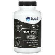 Trace Minerals, TM Ancestral Grass-Fed Beef Organs 500 mg, Яло...
