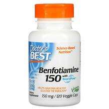 Doctor's Best, Benfotiamine 150 with BenfoPure, Бенфотіам...