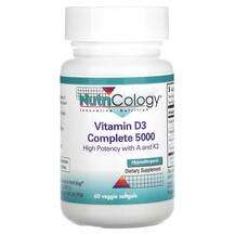 Nutricology, Vitamin D3 Complete 5000, 60 Veggie Softgels