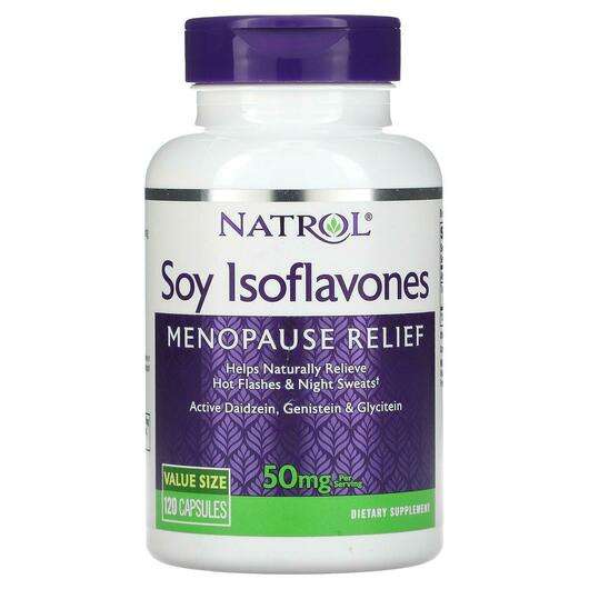 Основне фото товара Natrol, Soy Isoflavones 50 mg 120, Соєві ізофлавони, 120 капсул