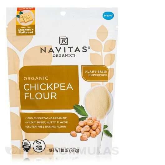 Основное фото товара Navitas Organics, Мука, Organic Chickpea Flour, 283 г