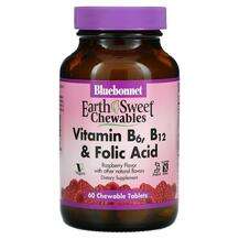 Bluebonnet, Витамины B6 B12 Фолиевая, Chewables B6 B12 Folic A...
