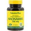 Фото товара Natures Plus, Ниацинамид 500 мг, Niacinamide 500 mg 90, 90 таб...